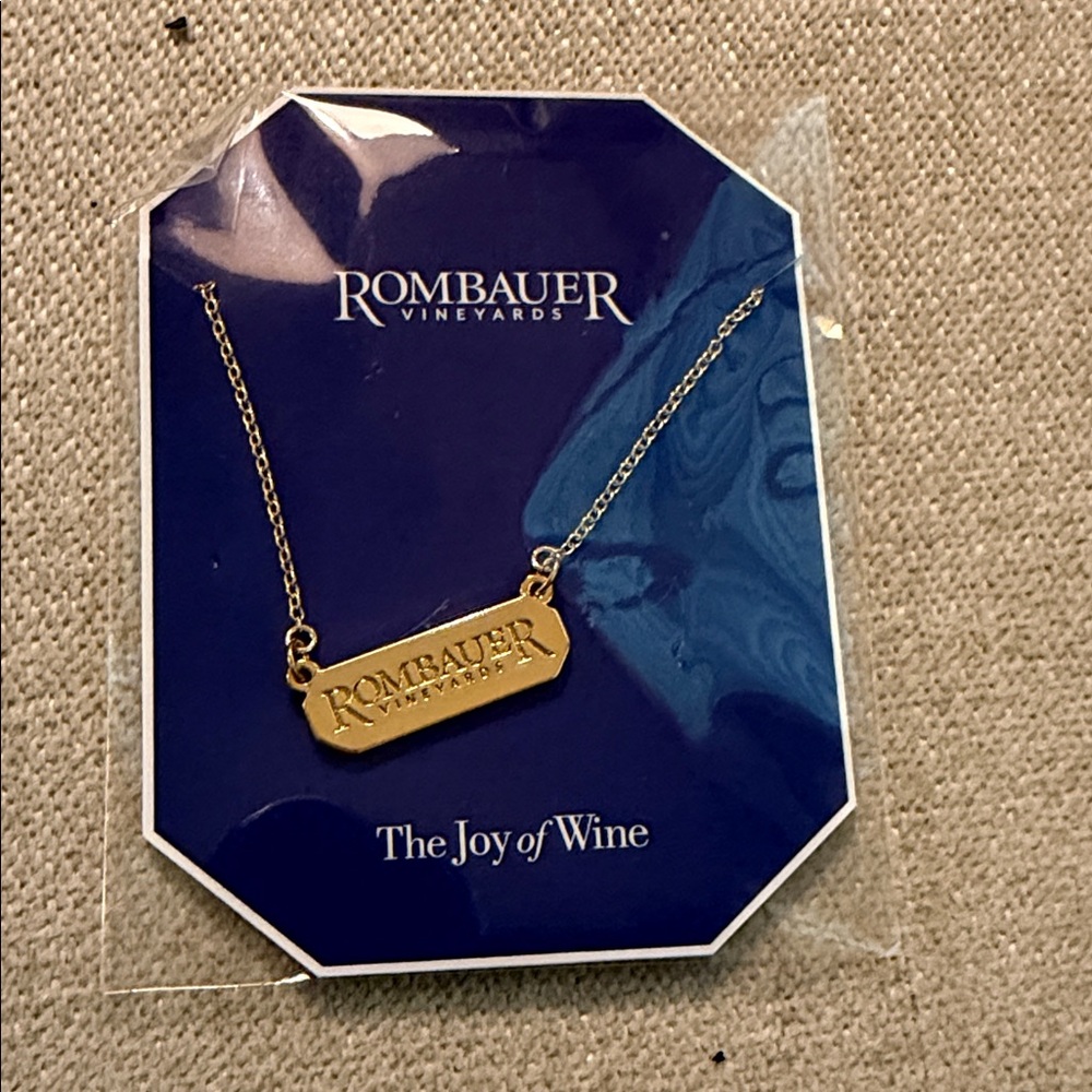 Rombauer.. The Joy of Wine necklace , great for enthusiasts of their wine